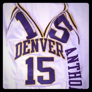 Custom Denver Carmello Anthony Jersey